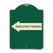 Signmission Employee Parking With Left Arrow Heavy-Gauge Aluminum Architectural Sign, 24" x 18", G-1824-24399 A-DES-G-1824-24399 - alternate 1